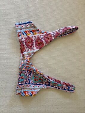 Skatie Multicolor Printed Bikini Bottoms - Pink, Turquoise, Orange, Blue
